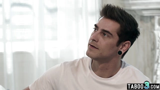 Stepson has to cheer up asian MILF mom