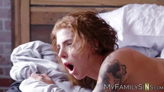 Busty babysitter Lumi Ray wants to be titty fucked by a hunky dude