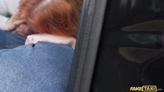 Mia Stone is sucking cock on the backseat