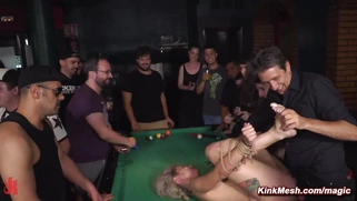 Stripped and labeled in public