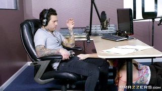 Dani Jensen seducing a guy to get job on a radio show
