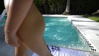 Khloe Kapri shows her hot desirable body in the pool