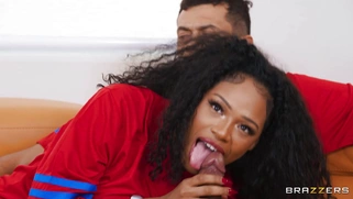 Brianna Moore is sucking huge black cock