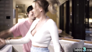 Skinny MILF stepmom wants to feel a dick