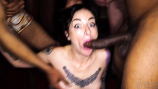 All these cocks to the back of your throat!