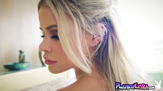 Hot gambler blondie reveals fresh pussy