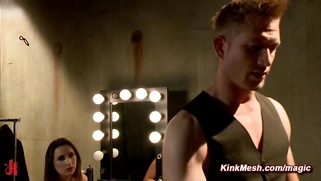 Director whips and anal fucks teen