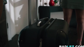 Nasty lesbian strapon fucks her landlady