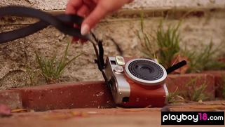 Hot blonde teen phtographer posing naked