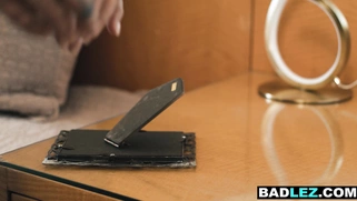 Lonely latina wife strapon fucked by GF