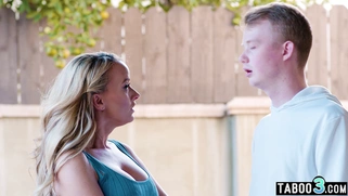 Guy has to fuck the neighbor and stepmom