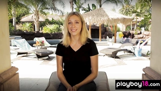 Asian teen and BFFs slip out of bikinis