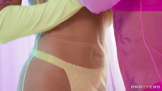 Ameena Green is sucking Manuel Ferrara's big dick