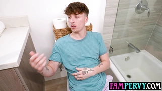 Teen lets stepbro to discover her pussy