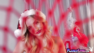 Skinny blonde teen surprising her fans