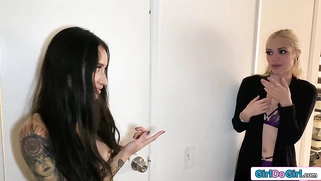 Lesbian couple love potion kicks in hard