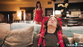 Redhead BBW MILF landlady fucked hard