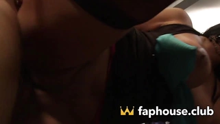 Dirty XXX porn with a couple and a fuckslut - get ready for boob poking and