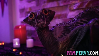 Naughty MILF nurse examining her stepson