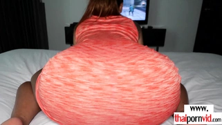 Cute amateur Thai gamer teen fucked hard