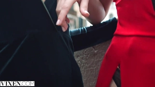 VIXEN Sonya and Liya attend exclusive masquerade sex party