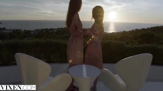 VIXEN Models Lottie and Emily Have Intense Hot Threesome