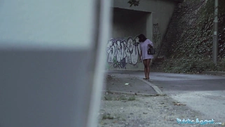 She spreads her legs for a large, fat cock to penetrate her quickly and forcefully after taking the bait