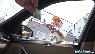 A sexy barista is fucked in a cellar after being stolen from work