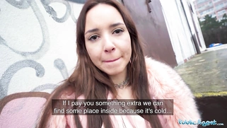 He's caught fucking a sex dummy but gets the real thing from a brunette babe