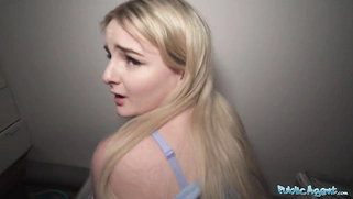 Hot Blonde from California Sucks and Fucks a Huge European Cock