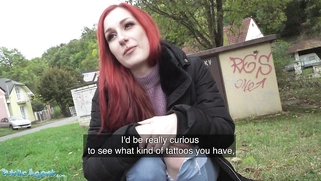 Redhead Brit Shows Off Her Pierced Tits Before Basement Fuck Creampie