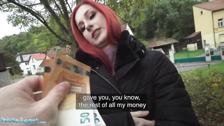 Redhead Brit Shows Off Her Pierced Tits Before Basement Fuck Creampie