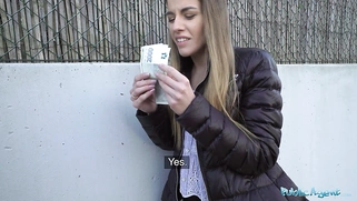 Eveline Dellai fucks a stranger for his casino winnings