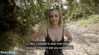 Cute Spanish Blonde Lya Missy Fucked in the Forest