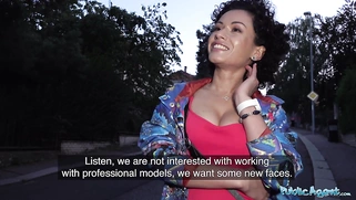 Russian Stacy Bloom with hairy pussy fucked outdoors