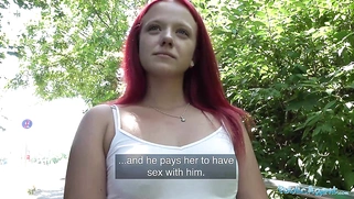 Redhead Tiffany Love fucked in the shade