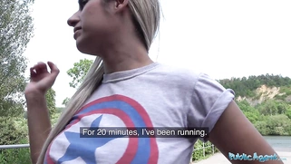 Hot Brazilian twerker Mia Linz fucked outdoors