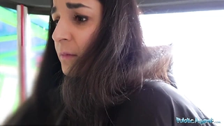 After a passionate outdoor sex session, a hot cream pie climax