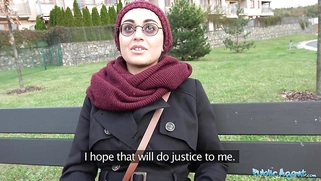 Amateur beauty pays to fuck a big cock