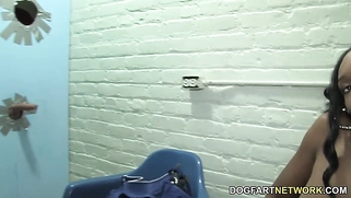 Big Tit Baby Cakes Gives Gloryhole Cock A Blowjob