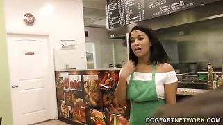 Ebony Loni Legend Interracial Gangbang