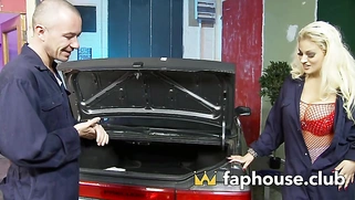 Katie Kaliana, a Sexually Depraved Blonde, Craves a Huge Cock to Gulp Down and