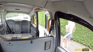 Fake Taxi Real Rough Outdoor Threesome with British Moms