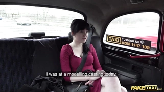 Fake Taxi Sweet Angelina and vaginal sex in the back seat