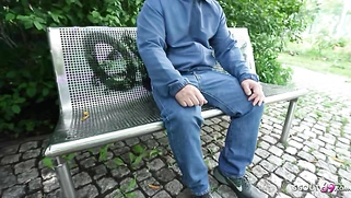 GERMAN SCOUT - Skinny Redhead Fan Fuck