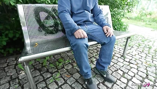 GERMAN SCOUT - Skinny Redhead Fan Fuck