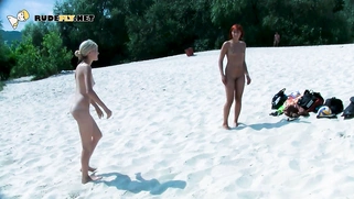 Nudist really likes exposing herself and showing off