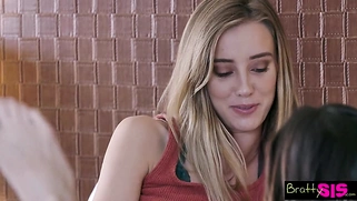 Step Sis says: "What the fuck are you doing?! I think it feels good!"