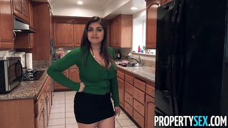 Horny Housewife with Big Tits Cheats on Husband with Agent