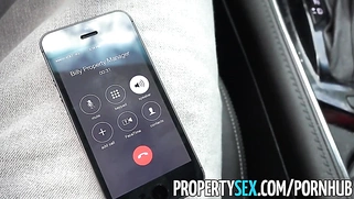 Hot chick gets fucked and made to squirt by her landlord